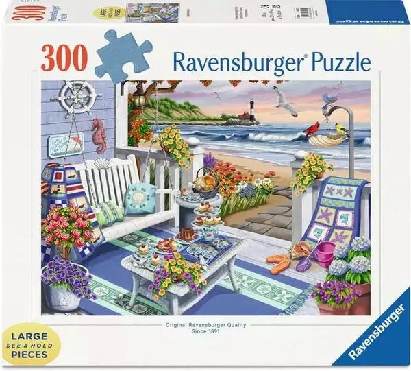 Puzzle Ravensburger din 300 XXL piese - Plaja însorită