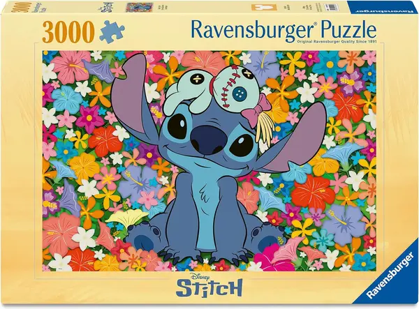 Puzzle Ravensburger din 3000 piese - Cusătură printre flori