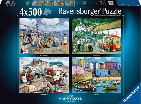 Puzzle Ravensburger din 4 х 500 piese - Sărbători