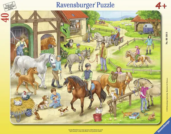 Puzzle Ravensburger din 40 de piese - O zi la ferma
