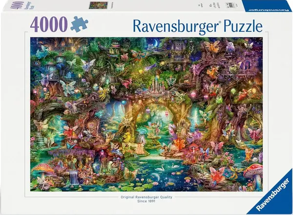 Puzzle Ravensburger din 4000 piese - Lumea ascunsă a zânelor