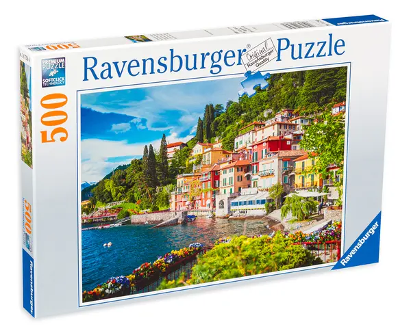 Puzzle Ravensburger din 500 de piese - Lacul Komo, Italia