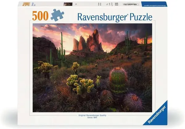 Puzzle Ravensburger din 500 piese - Cactusi
