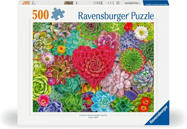 Puzzle Ravensburger din 500 piese - Dragoste suculenta