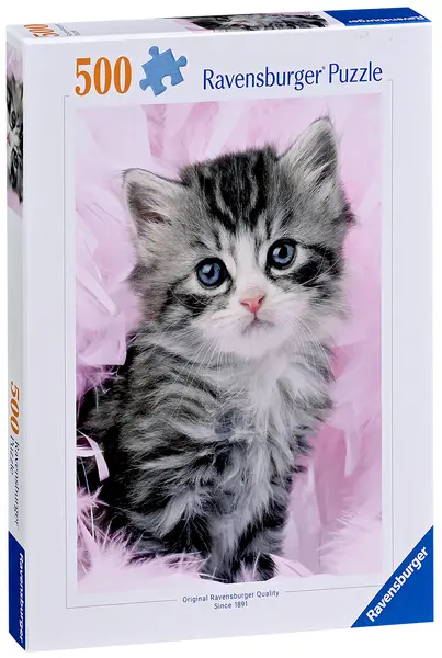 Puzzle Ravensburger din 500 piese - Drăguțeală felină