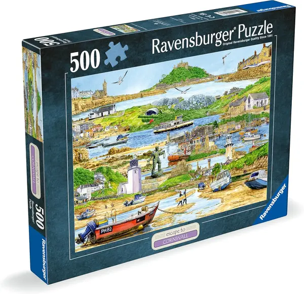 Puzzle Ravensburger din 500 piese - Evadare în Cornwall