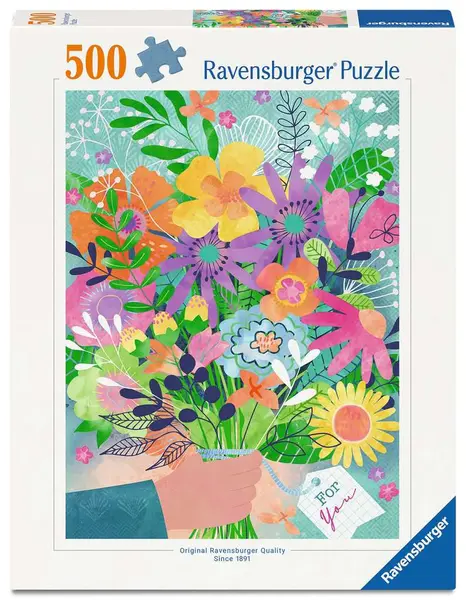 Puzzle Ravensburger din 500 piese - Flori pentru tine