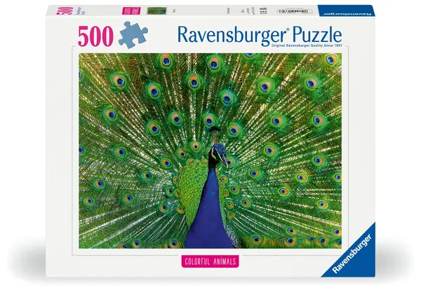 Puzzle Ravensburger din 500 piese - Păun