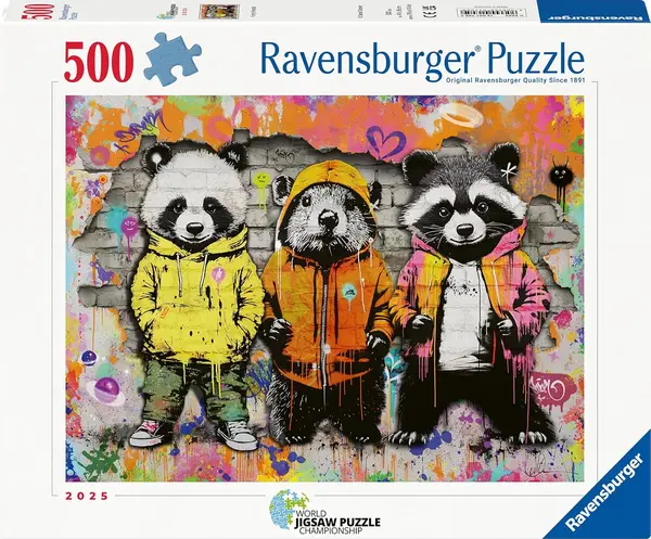 Puzzle Ravensburger din 500 piese - Prieteni pufoși