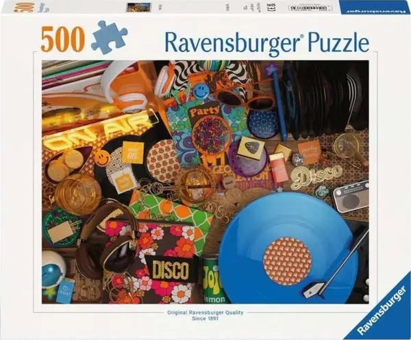 Puzzle Ravensburger din 500 piese - Salut vinil!
