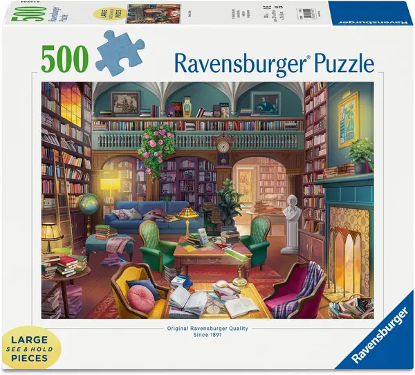 Puzzle Ravensburger din 500 XXL piese - Biblioteca visurilor