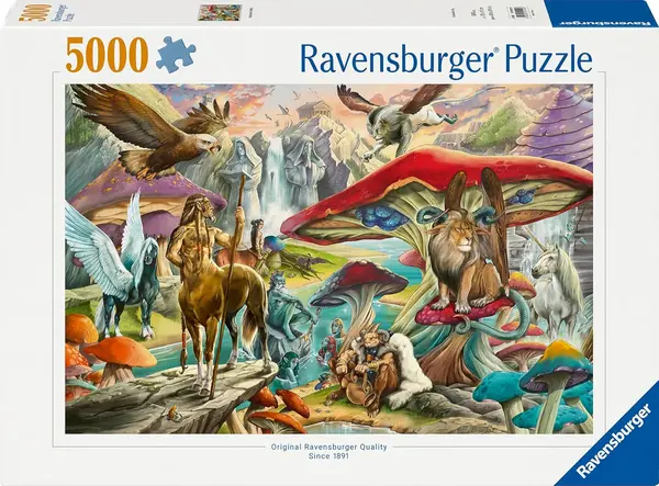 Puzzle Ravensburger din 5000 de bucăți - Ciuperci și mituri