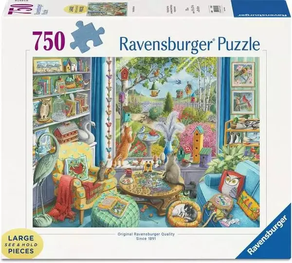 Puzzle Ravensburger din 750 XXL piese - Observatori de păsări