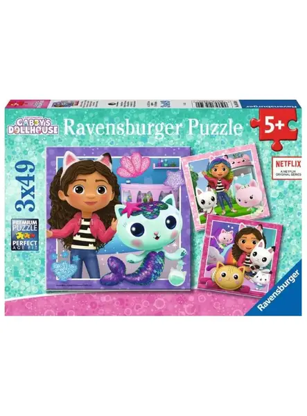 Puzzle Ravensburger Gabby's Dollhouse 3x49pc (10105659)