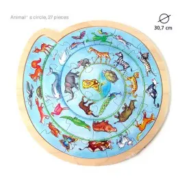 Puzzle rotund Cercul animalelor