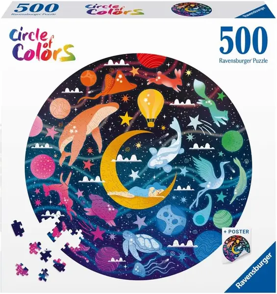 Puzzle rotund Ravensburger din 500 de piese - Dreams