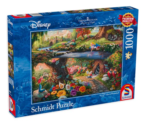 Puzzle Schmidt din 1000 de piese - Alice in tara minunilor, Thomas Kincaid