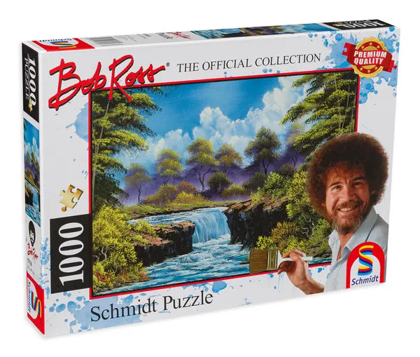 Puzzle Schmidt din 1000 de piese - Cascadă în câmpie