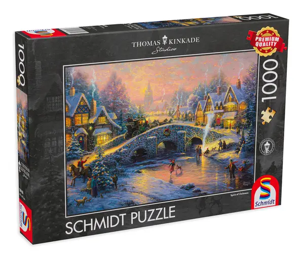 Puzzle Schmidt din 1000 de piese - Spiritul Craciunului, Tomas Kincaid