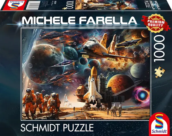 Puzzle Schmidt din 1000 piese - Fascinația călătoriilor în spațiu
