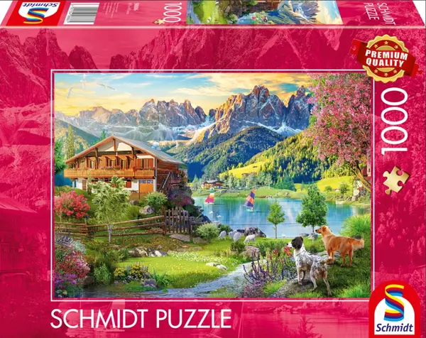 Puzzle Schmidt din 1000 piese - Vacanță în Munții Dolomiți