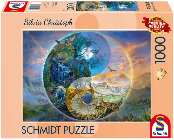 Puzzle Schmidt din 1000 piese - Yin și Yang: Lumea Munților