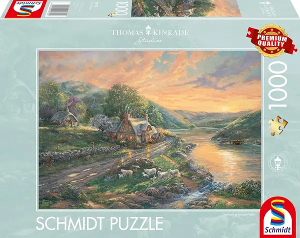 Puzzle Schmidt din 1000 piese - Zorii în Valea Smaraldului
