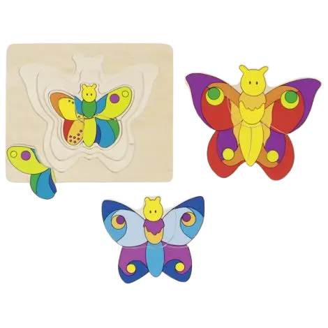 Puzzle stratificat Fluturele