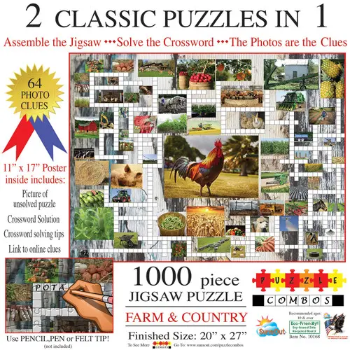 Puzzle SunsOut din 1000 de piese - Ferma
