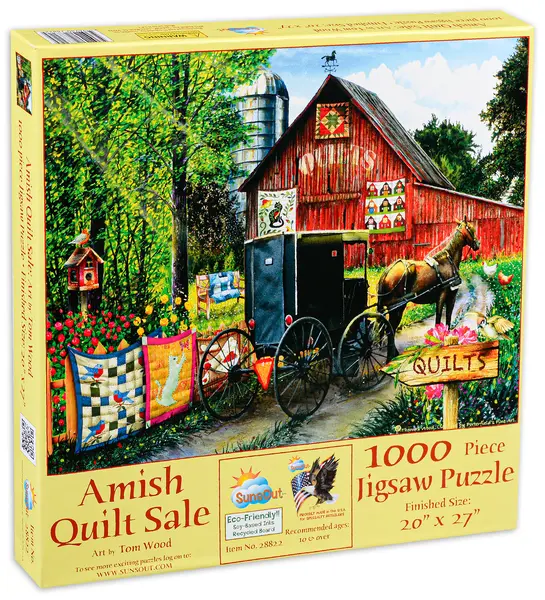 Puzzle SunsOut din 1000 de piese - Vanzare paturi amish , Tom Wood