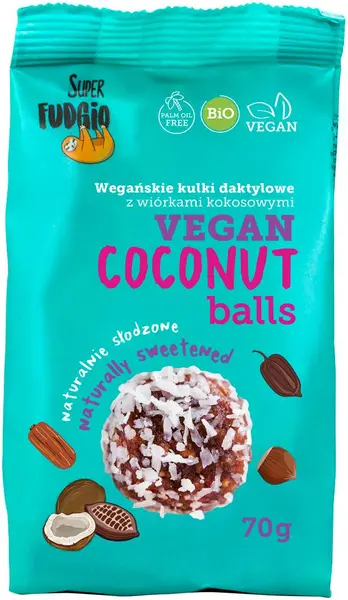 Puzzle Super Fudgio 70 g - Bomboane vegane bio din curmale și cocos