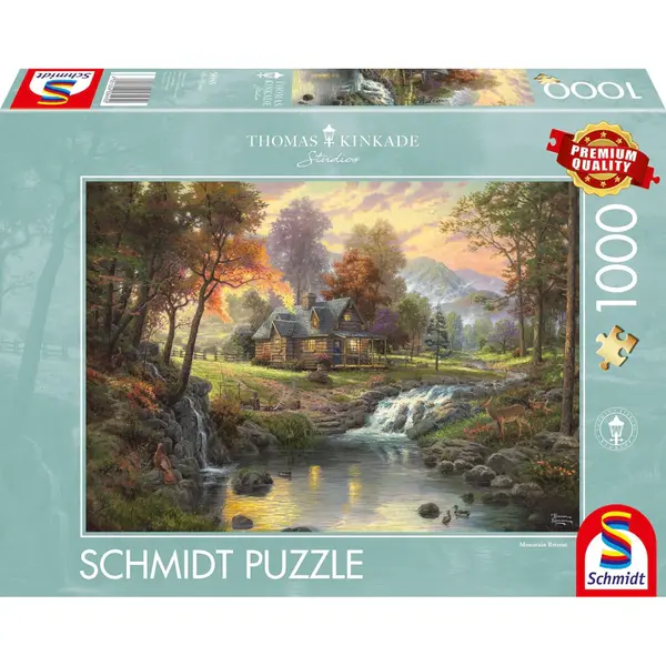 Puzzle Thomas Kinkade - Cabana la Munte 1000