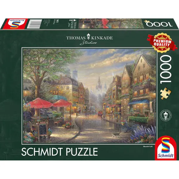 Puzzle Thomas Kinkade - Cafe in Munchen 1000