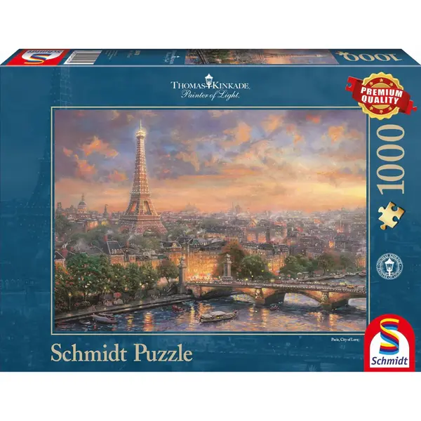 Puzzle Thomas Kinkade - Paris, City of Love 1000