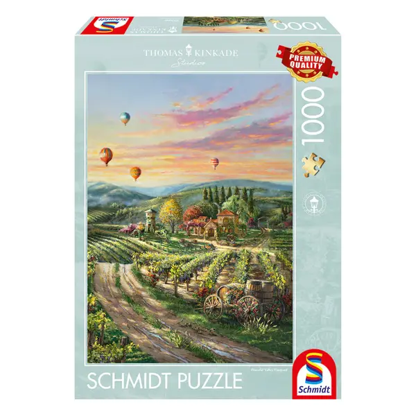 Puzzle Thomas Kinkade - Peaceful Valley Vineyard, 1000 piese