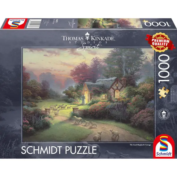 Puzzle Thomas Kinkade - Spirit - The Good Shepherd's Cottage 1000