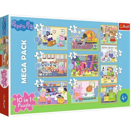 Puzzle Trefl 10 in 1 Intalneste-o pe Peppa Pig