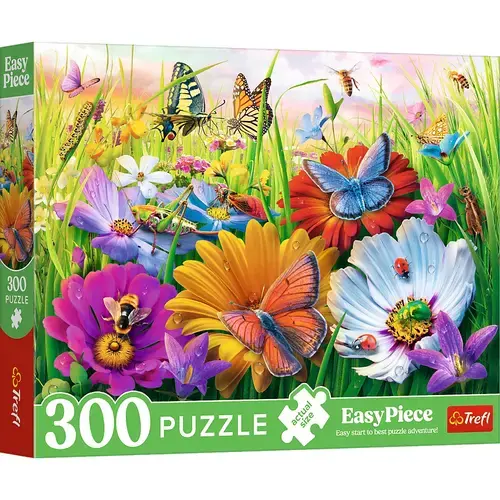 Puzzle Trefl 300 piese - Insecte in lunca