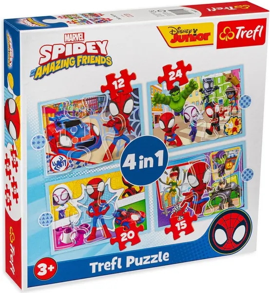 Puzzle Trefl 4 in 1 - Echipa lui Spidey