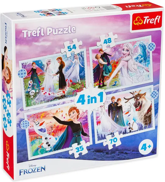 Puzzle Trefl 4 in 1 - Magie în pădure