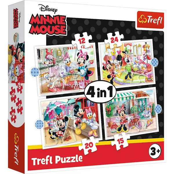 Puzzle Trefl 4 in 1 -Minnie and friends