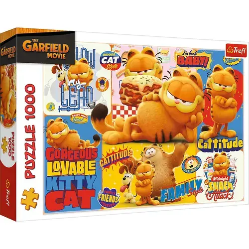 Puzzle Trefl Aventurile lui Garfield, 1000 de piese