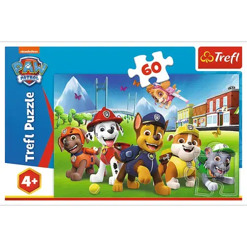Puzzle Trefl Cateii in iarba, 60 piese, 27 X 20 cm (Multicolor)
