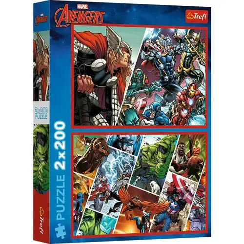 Puzzle Trefl de la 2 x 200 piese - Aparatorii lumii