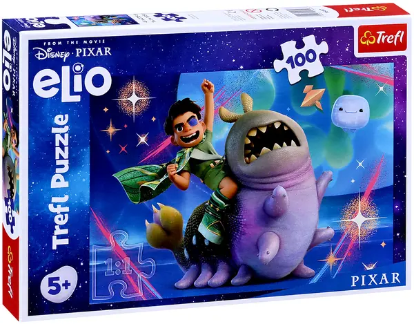 Puzzle Trefl din 100 piese - Elio și aventura spațială