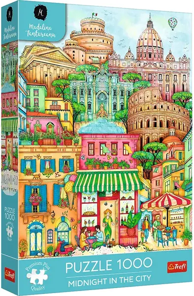 Puzzle Trefl din 1000 de piese - Miezul nopții la Roma
