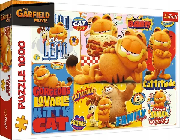 Puzzle Trefl din 1000 piese - Aventurile lui Garfield