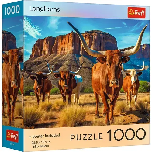Puzzle Trefl din 1000 piese - Cu coarne lungi