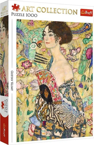 Puzzle Trefl din 1000 piese - Doamnă cu evantai