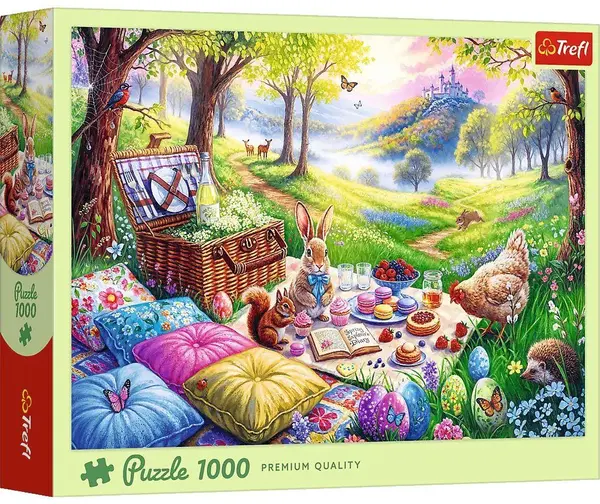 Puzzle Trefl din 1000 piese - Picnic pe pajiște